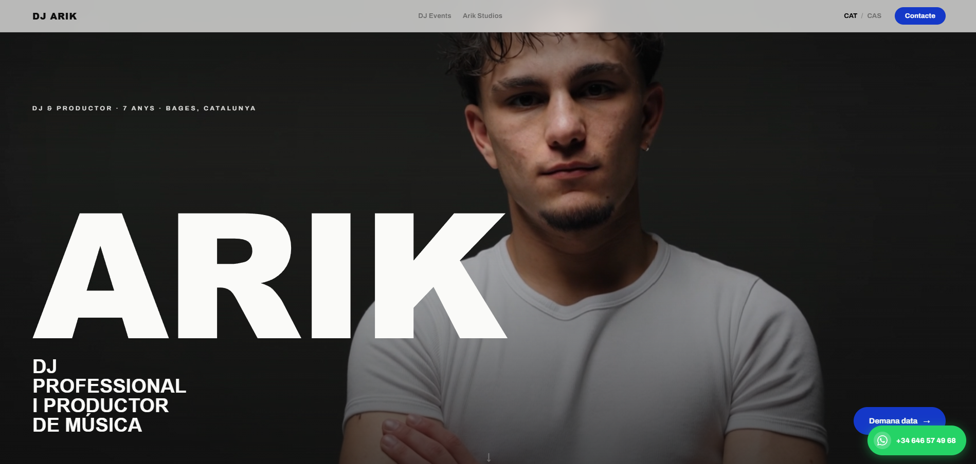 Web d'Arik Produciendo